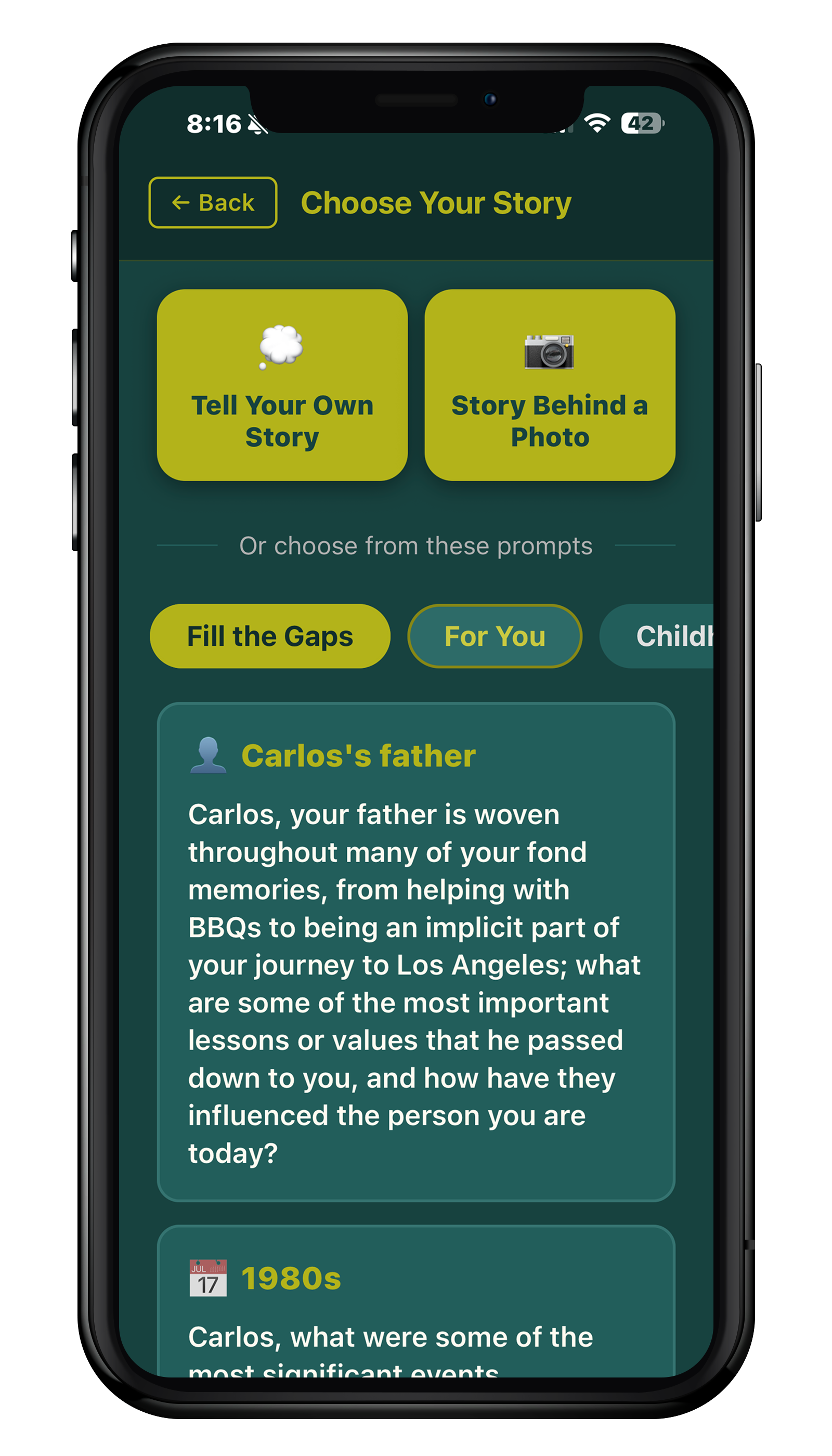 Memy Voice app screenshot